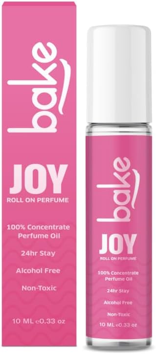 BAKE Joy Attar Oil Concentrated Perfume Oil Ittar Roll On Fragrance | 24 Hours Stay & Alcohol Free | Unisex Attar, Peony | 10Ml