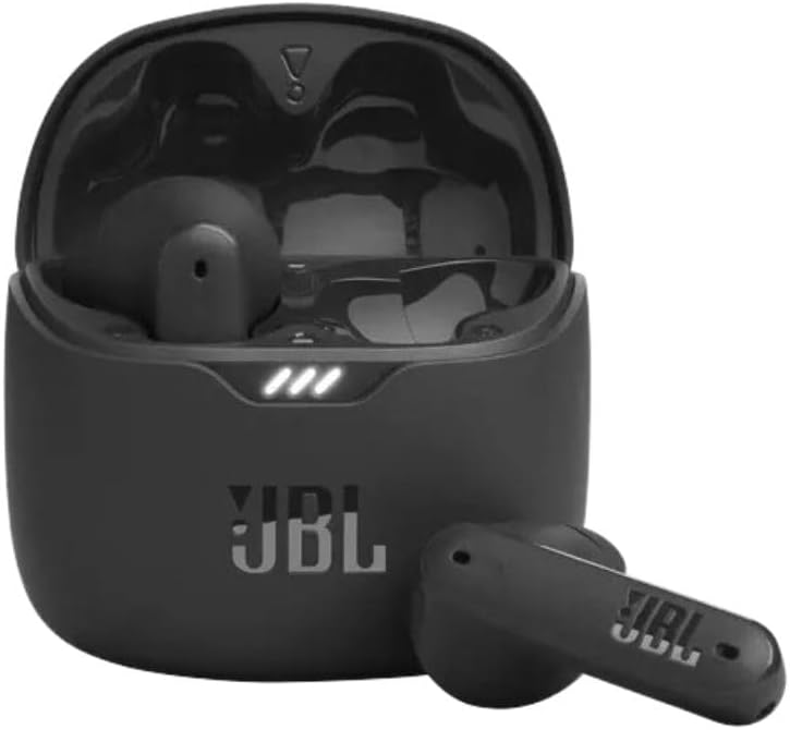 JBL Tune Flex In-Ear Bluetooth Headphones, Water-Resistant Noise-Cancelling Earphones with 32 Hours of Battery Life, Black
