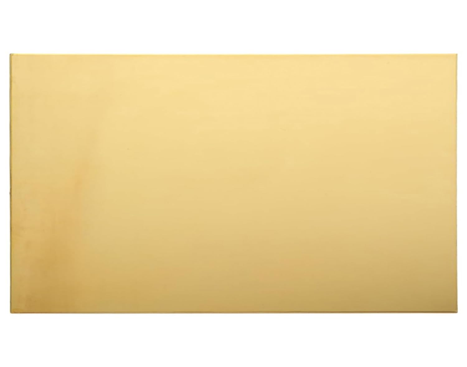 Brass Sheet, 4"x8"-16Gauge(1.5mm)， No Scratches, Protective Film on Both Sides