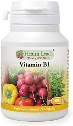 Vitamin B1 100mg x 90 Capsules, Magnesium Stearate Free & No Nasties, Easy to Swallow Small Capsules, Thiamine contributes to Healthy Metabolism and Healthy Heart Function, Made in Wales