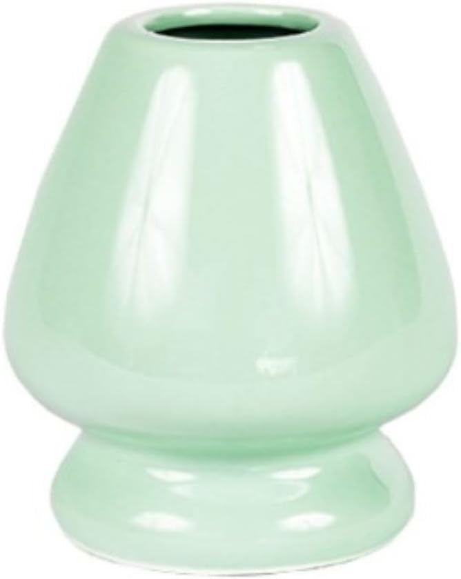 Aiya Traditional Japanese Matcha Whisk Holder - Pyramid Design for Bamboo Chasen Maintenance - Seafoam Green