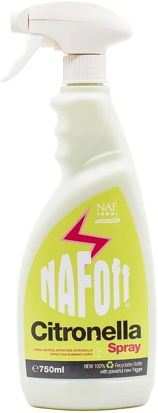 NAF Off Citronella Spray – 750ml Natural Summer Spray for Horses – Long-Lasting Summer Protection with Citronella Oil