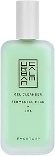 FACETORY Urban Calm Purifying Gel Facial Cleanser - Hydrating Face Wash with Fermented Pear & Capryloyl Salicylic Acid LHA - Gentle Exfoliating Foam Cleansing Gel for All Skin Types