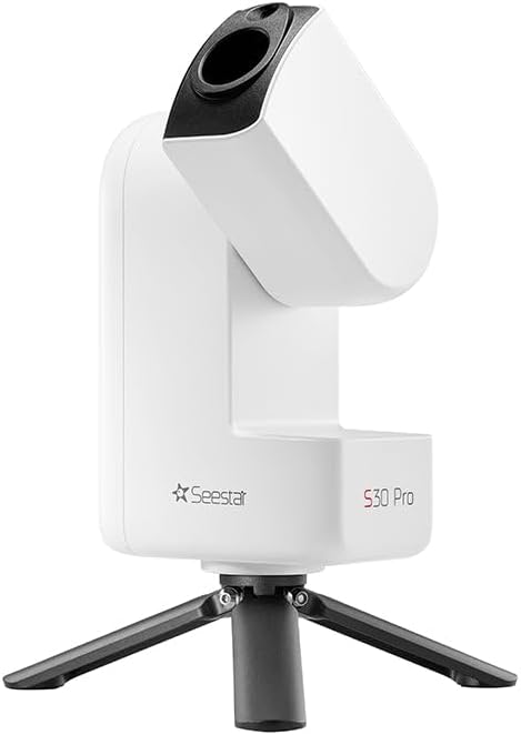 ZWO Seestar S30 Pro Smart Telescope, 4K Ultra HD, All-in-One Astrophotography, Smartphone Control, 128GB Storage