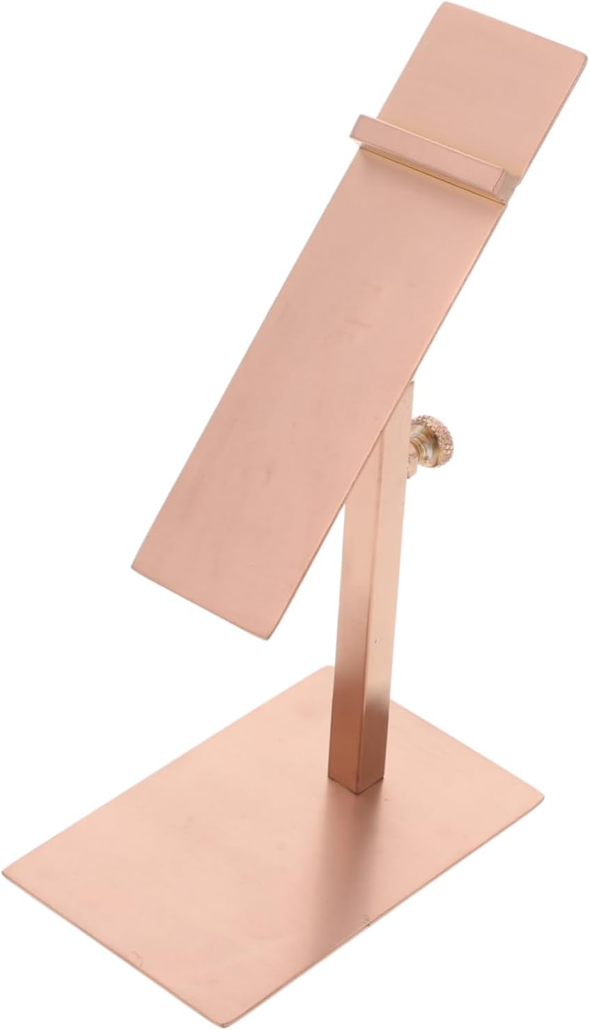 CLISPEED Shoe Tray Display Stand Shoe Display Riser Heel Display Stand Shoe Display Rack Holder Frees Standing Shoes Racks Shoe Retail Shop Display Rack Shoe Racks Stainless Gold