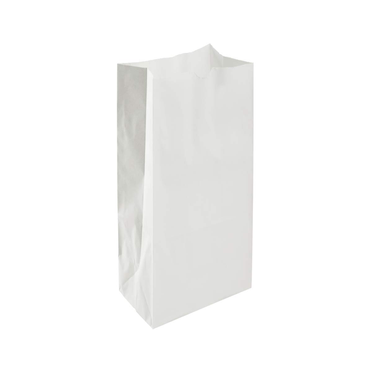 Karat 6lb Paper Lunch Bags - White, 2,000 Count - Versatile Paper Lunch Bags for Food or Commodities - Sturdy, Self-Standing, Reusable