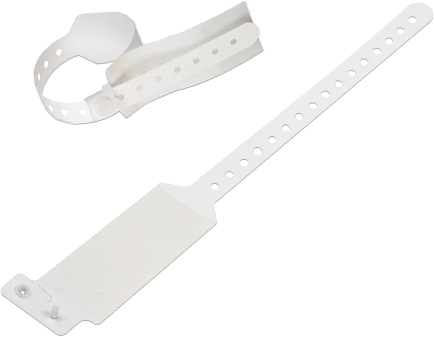 Hospital Identification Bands, Medical Adult-Sized Shield Wristband, Waterproof Patient Wristbands, Plastic Disposable Hospital ID Wristband (White, 500)