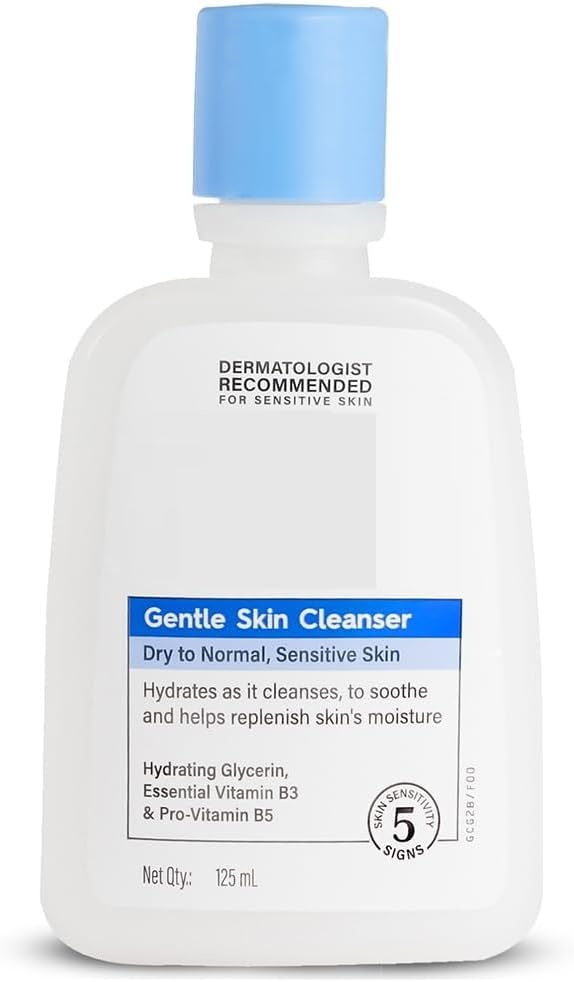 Gentle Skin Hydrating Face Wash Cleanser – 125 ml | With Niacinamide & Vitamin B5 | Paraben & Sulphate-Free | For Dry to Normal, Sensitive Skin