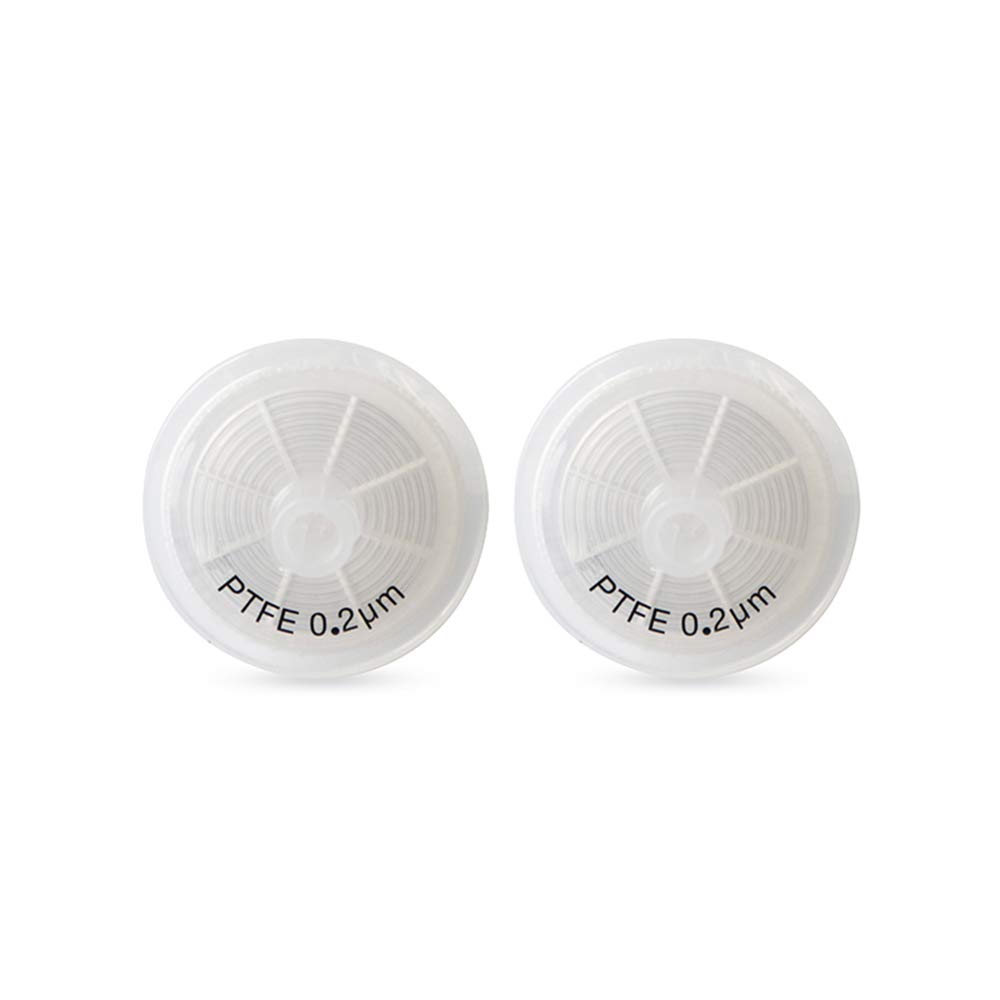 Hydrophobic PTFE Syringe Filters 25mm Diameter 0.22μm Pore Size for Laboratory Filters [CASE of 100pcs] by Allpure Biotechnology