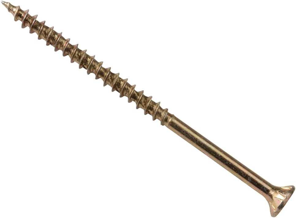 Forgefix Woodscrews, ForgeFast TORX® Compatible, Elite Performance 4.5 x 80mm, Zinc Yellow Passivated, Box 100