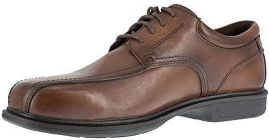 Florsheim Mens Coronis Slip Resistant Steel Toe Work/Duty - Black