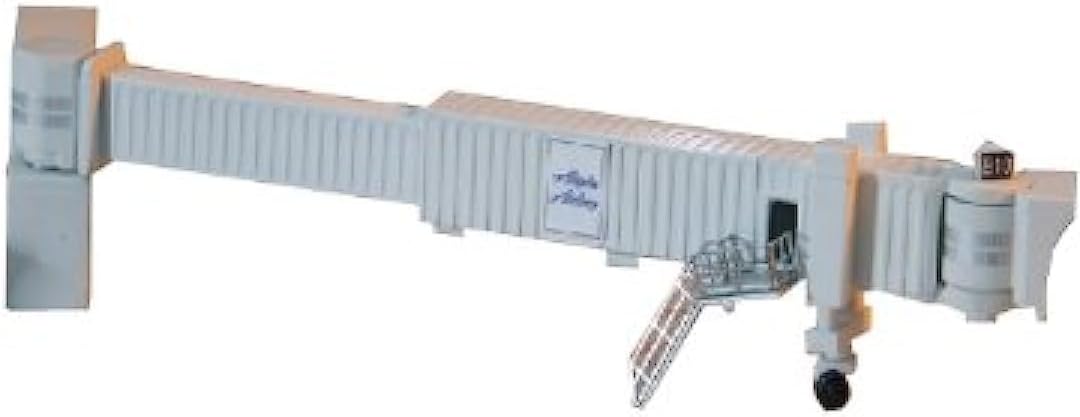 Gemini Jets Airbridge Set 1 with 6-Pack Narrowbody Jet Bridges and Airport Adapters, 1:400 Scale