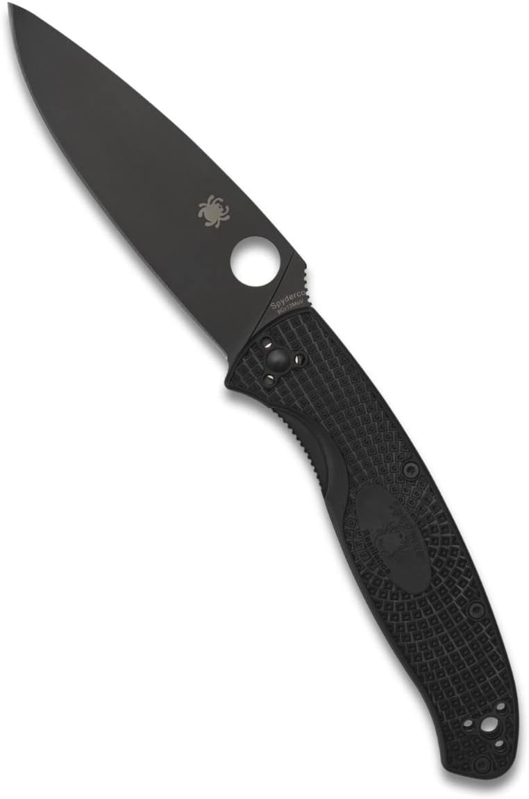Spyderco Resilience Lightweight black blade - Handle: FRN* Steel: 8Cr13MoV - Sharp: Smooth