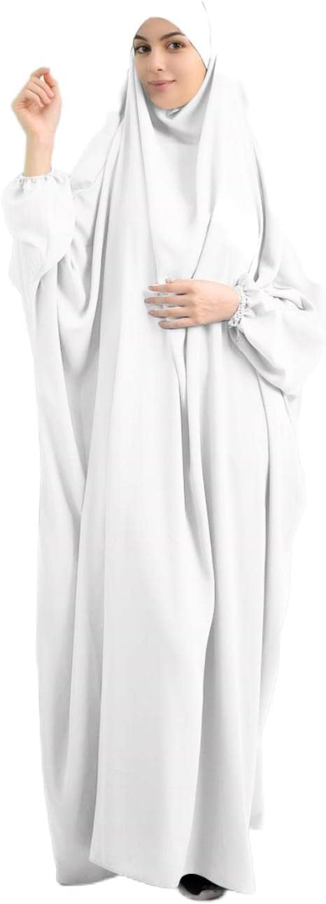 Women Muslim Dress Prayer Abaya Islamic Robe Maxi African Kaftan Islam Dubai Turkey Full Length Dress with Hijab