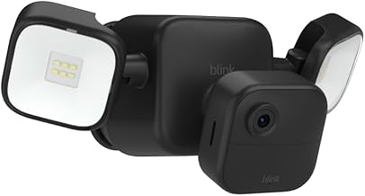 Blink Outdoor 4 Floodlight Camera – Wire-free smart security camera, 700 lumens, two-year battery life, HD live view, enhanced motion detection, Works with Alexa- 1 camera system