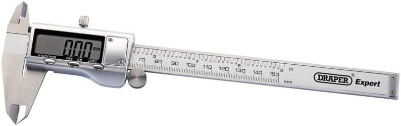 Draper 80859 Dual Reading Digital Vernier Caliper, 150mm