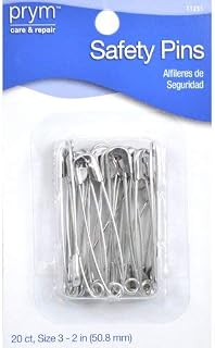 Prym Large 20 PC Safety Pins, L, Zinc Count