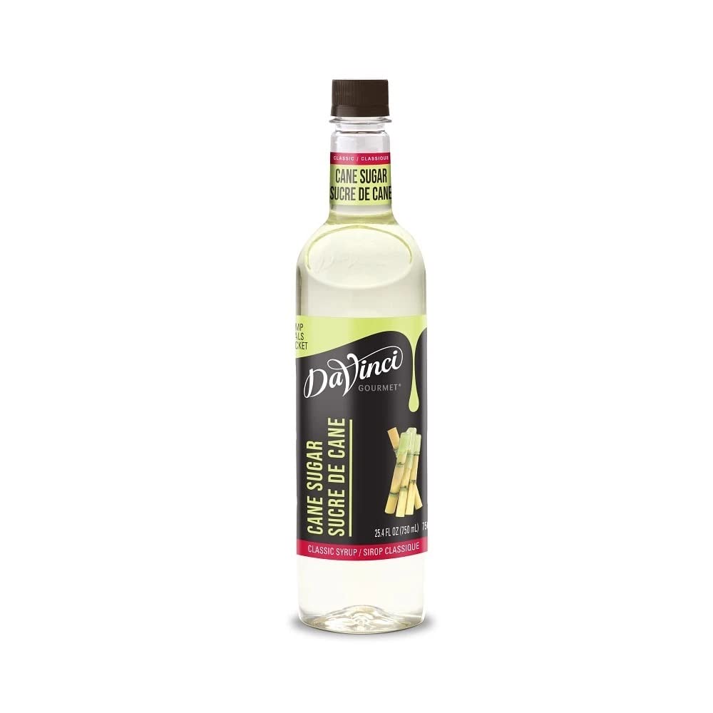 Da Vinci Cane Sugar Syrup 750ml Plastic Bottle
