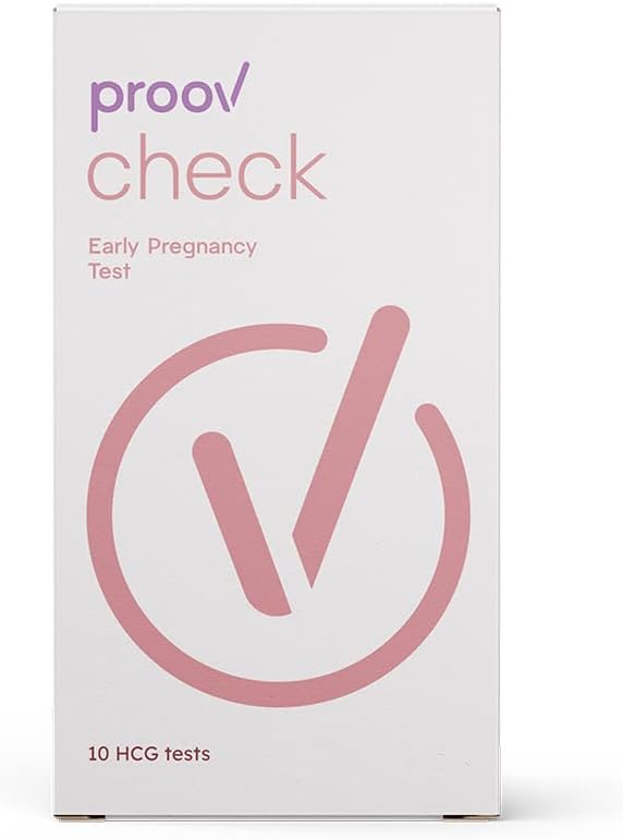 Proov Check Early Pregnancy Tests, Detect Pregnancy Up to 6 Days Sooner, 10 Urine hCG Tests