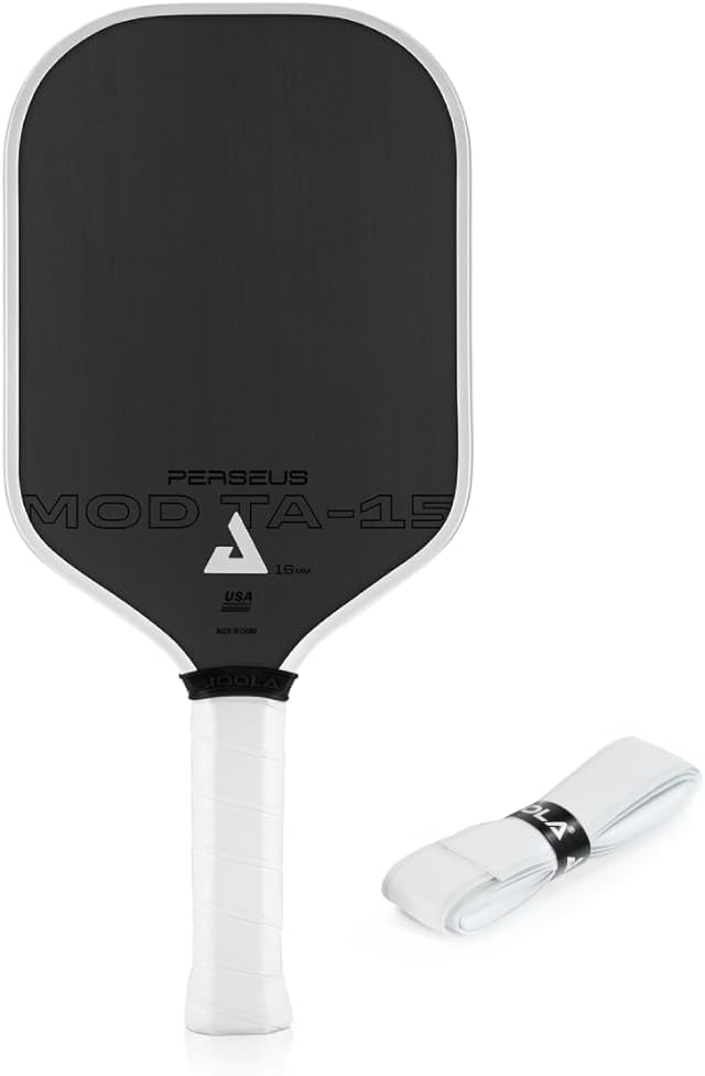 JOOLA Perseus MOD TA 15 Pro Player Edition Pickleball Paddle - Gen 3 Propulsion Honeycomb Core & Charged Carbon Surface Technology - Carbon Fiber Pickleball Paddle - More Power & Spin
