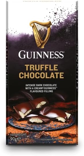 Guinness Dark Chocolate Truffle Bar 90g - 2024 New Packaging