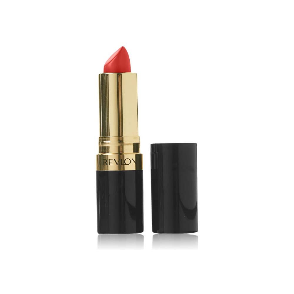 Revlon Lipstick, Super Lustrous Lipstick, Creamy Formula For Soft, Fuller-Looking Lips, Moisturized Feel, Really Red (006), 0.15 oz