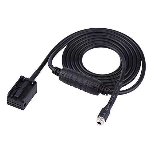 Keenso Female AUX Auxiliary Audio Input Adapter Cable for E85 E86 Z4 CD X3 E83 12 Pin Line for