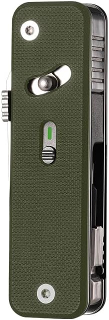 ROXON S503G Flex Companion 9 in 1 Modular EDC Tool D2 Pocket Knife (Green)