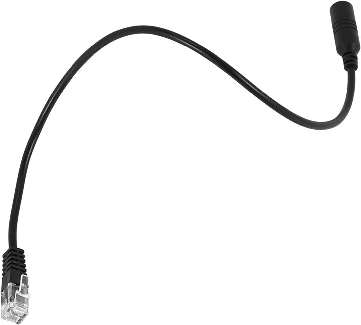3.5mm k Phones Headset Adapter Cable Converter to RJ9 Plug Mobile Phone Adapter RJ9 k & 3.5mm Connector Cord Abs+Pc