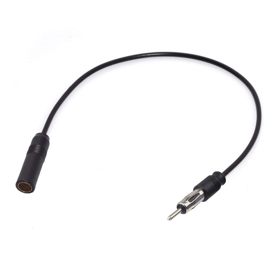 Bingfu Universal Vehicle Car Stereo FM AM Radio Antenna Extension Cable 20 inch / 50cm DIN Plug Connector Coaxial Cable for Vehicle Truck Car Audio Stereo Head Unit CD Media Receiver Player