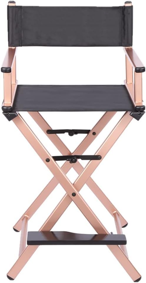 Makeup Artist Chair,Lightweight Portable Folding Directors Chair for Makeup Artists Aluminum Construction Foldable & Compact Design Ideal for Beauty Professionals