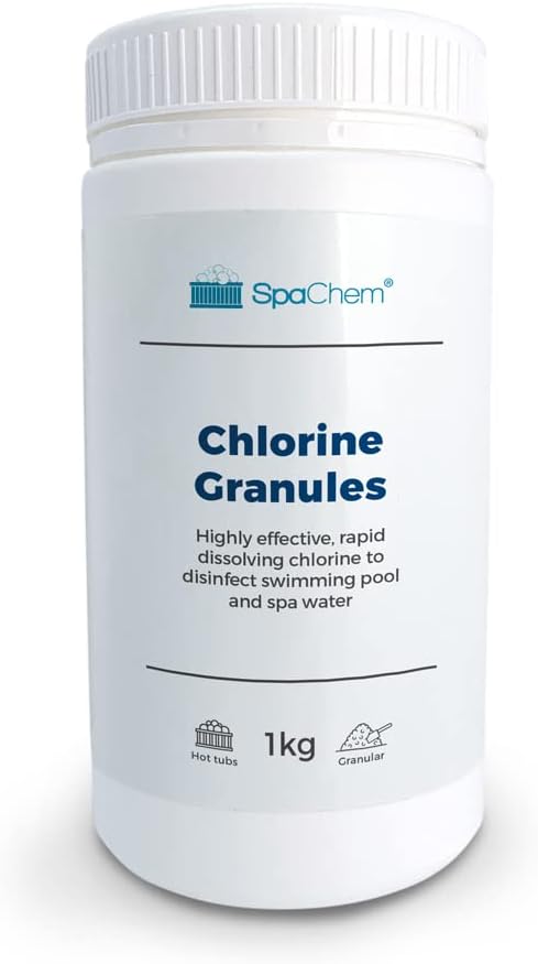 SpaChem 1kg Spa Chlorine Granules Premium Grade Stabilised Chemicals for Hot Tubs, Spa and Swimming Pools