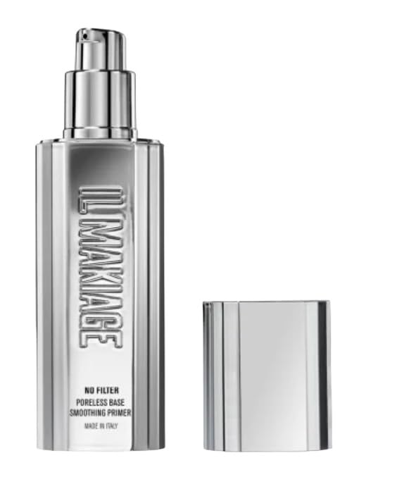 Il Makiage No Filter Poreless Base Smoothing Primer - 30ml / 1.0 fl oz Perfecting Primer for Pores, Flawless Finish, Long-Lasting Makeup Base, White