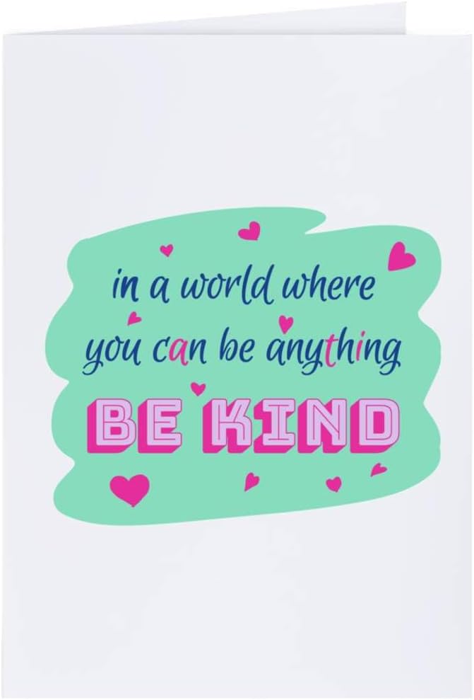 Large (A4) 'Be Kind' Blank Greeting Card (GC00053918)