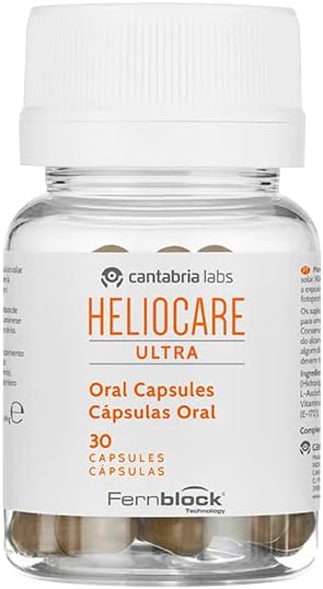 Heliocare® Ultra Capsules (30 capsules) Sun Protection Supplements | Extra Protective Skin Care Boost - Increase Resistance to Sun Damage | Protects Against UVA, UVB, Visible and Infrared Hazards