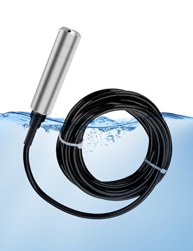 Yosoo Health Gear TL231 DC24V 4-20mA Liquid Level Sensor, Floatless, 0-5m Range, 6m Cable, Water Storage, Waste Treatment, Fishing
