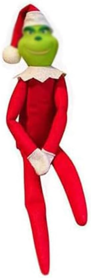 Christmas Elf Plush Doll - Red and Green Elves for Home Decoration, Xmas Christmas Ornaments Tabletop Home Office Decor, Fun Toys Gifts and Christmas Decorations (red)
