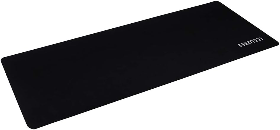 Mouse Pad, Comfortable Gaming Mouse Mat Aluminum Non-Slip PU Base Double Sided Mousepad, Water Dirt Resistant Fast Accurate Control for Computer Laptop & PC Black and Silver