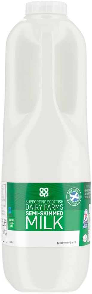 Co-op Semi Skimmed Milk 2 Pints/1.136L