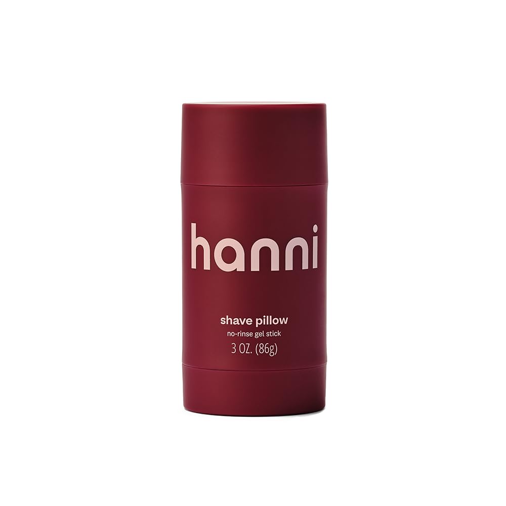 HANNI Shave Pillow, Shaving Gel for Women and Men, Hair Removal Products for Pubic, Body Hair or Legs, In-Shower/Waterless Razor, Travel Friendly Skin Care Moisturizer, Women's Grooming, 3 oz