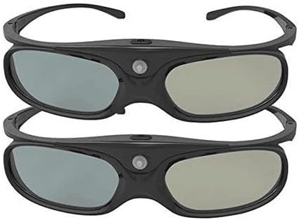 ELEPHAS DLP Link 3D Glasses, 144Hz Active Shutter for DLP Projector, 2 Pack