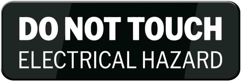 Acrylic Sign - Do Not Touch Electrical Hazard Sign For House, Home, And Office - Strong Self-Adhesive, Acrylic Sign For Fornt Door Yard Sign 8x3 inch