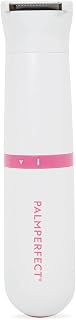 Clio PALMPERFECT Electric Bikini Trimmer - Travel-Friendly Hair Shaver for Smooth, Dual Blade for Close Shave, Use Wet or Dry - Battery-Powered + Trimming Guide Included