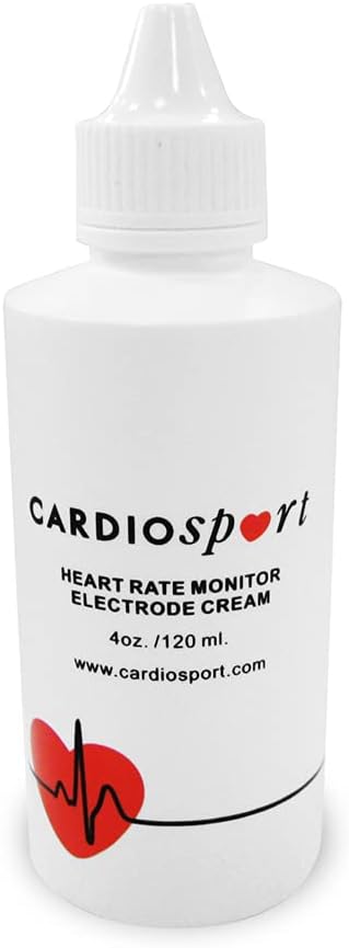 CARDIOSPORT ECG Conductive Electrode Gel for Heart Rate Monitor Straps, Improves All Heart Rate Monitor Performance, HRM Signal Sensors Accuracy 120ml