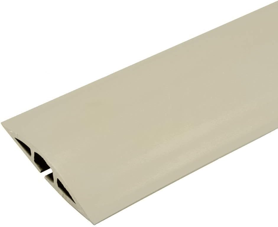 Legrand - Wiremold Cord Cover, Ivory Cord Hider for Wall Mount TV, 5 Foot Cord Cover Floor or Cord Cover Wall to Hide TV Cords for Wall Mount TV, CDI-5