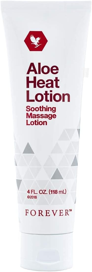 Forever Aloe Heat Lotion: Soothing Massage Cream for Stressed Muscles - Unisex, Athletes and Active Individuals