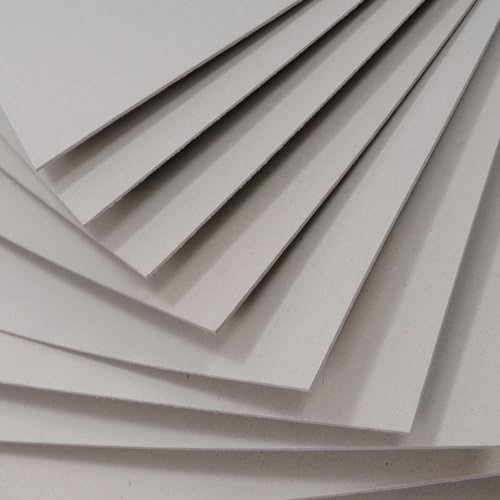 BCreativetolearn A4 Greyboard 15 sheets Mount Board Backing Board Model Making Presentation Board Recycled Thick 1000 micron Recycled Card