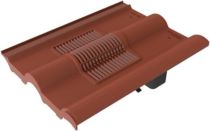 Timloc Double Roman Roof Tile Vent RTV-DR Roofing Slate Ventilation (Red)