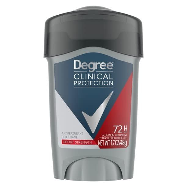 DEGREE Men Clinical Protection Sport Strength Antiperspirant & Deodorant, 1.7 Ounce, Pack of 3 (Packaging may vary)