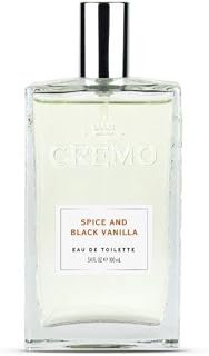 Cremo Cologne for Men - Spice & Black Vanilla Mens Cologne - An Explosion of Vibrant Spices, Dark Woods and Black Vanilla, 3.4 Fl Oz